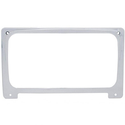 Chrome Center Gauge Cluster Bezel W Visor For Freightliner Columbia Replacement