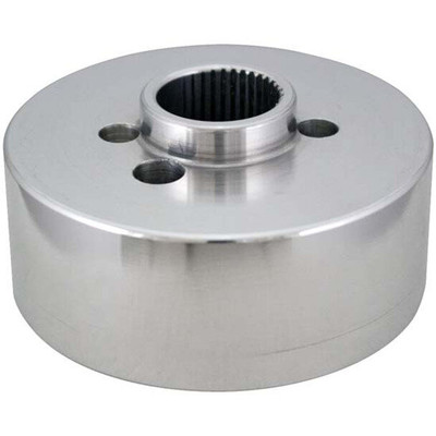 W900B AEROCAB YEAR 1997 POLISHED ALUMINUM STEERING WHEEL HUB ADAPTER W 5 HOLE BOLT PATTERN FOR STEERING CREATION WHEEL