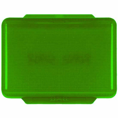 359 YEAR 1975 GREEN ACRYLIC RECTANGULAR DOME LIGHT LENS 2 .875 X 2 .167 INCH