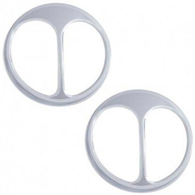 W900A YEAR 1982 CHROME CATS EYE COVER FOR 5.75 INCH ROUND - PAIR