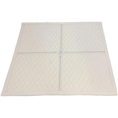 FLC120 SBA YEAR 1988 QUILTED VINYL WINTER FRONT FOR TURNBUCKLES - WHITE