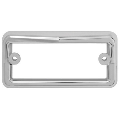 FREIGHTLINER FLD112-SFA YEAR 2005 CHROME RECTANGULAR CAB VISOR LIGHT BEZEL