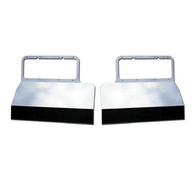 Fender Shields For Dual Square Headlights For Peterbilt 379 Replacement