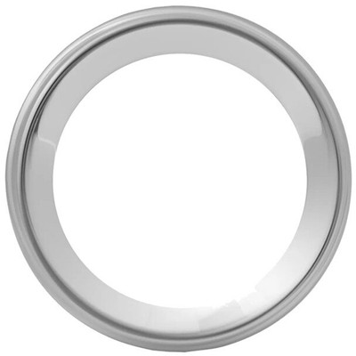 PETERBILT 387 YEAR 2006 2.25 INCH CHROME STEEL SNAP-ON GAUGE BEZEL