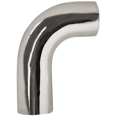 Chrome Steel 90 Degree Exhaust Elbow 5 Inch OD For Freightliner