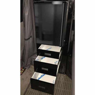 Black Refrigerator Kit For Peterbilt 378 379 386 And 389 Driver Side With 63 Inch Sleeper Replacement