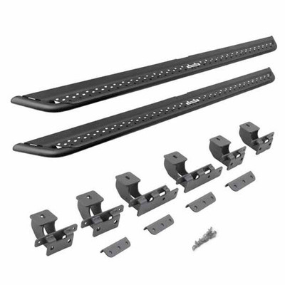 Black Steel Dominator DSS Cab Length Rock Sliders For Toyota 4Runner W 4 Doors Replacement