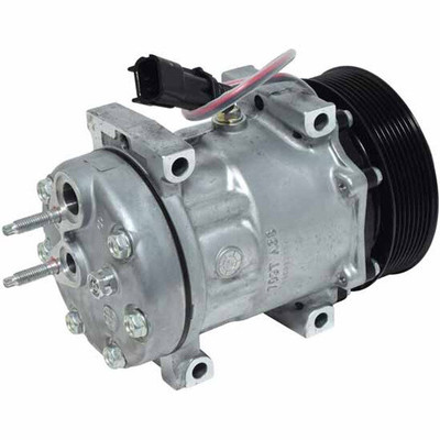 AC Compressor With 8 Groove 120MM Clutch For PACCAR T680 T880 389 389 Glider 2015-2016 Replacement
