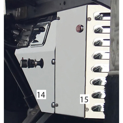 359 YEAR 1973 HEATER CONTROL TRIM WITHOUT INDICATOR LIGHT HOLE