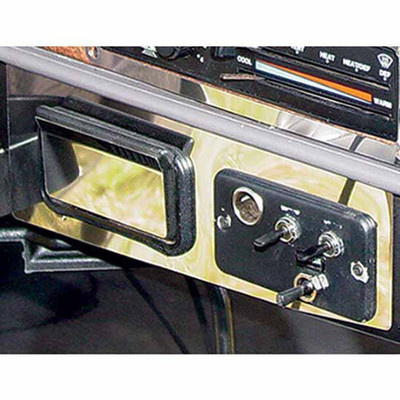 FREIGHTLINER FLD112 SFA YEAR 1992 STAINLESS STEEL 2-PIECE CONSOLE ASH TRAY TRIM