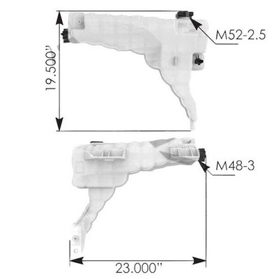 KENWORTH T880 YEAR 2020 COOLANT RESERVOIR