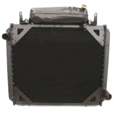 FLD112 SD YEAR 2000 4 ROW COPPER BRASS RADIATOR WITH SURGE TANK FRAME