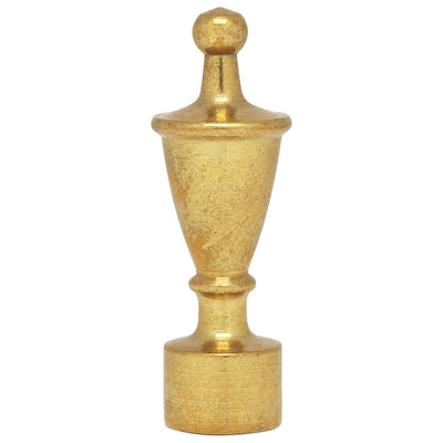 Urn Finial 1-.75IN Height .125 IP Burnished And Lacquered Replacement