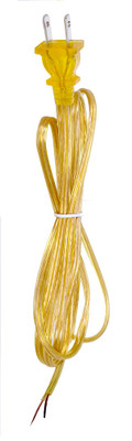 18/2 SPT-1 105C Cord Set 24in Hank 200 Carton Molded Polar Plug Tinned Tips .75in Strip W 2in Slit Replacement