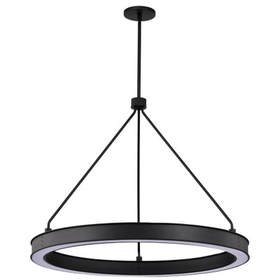 Longford 30 Inch LED Pendant Textured Black Acrylic Lens