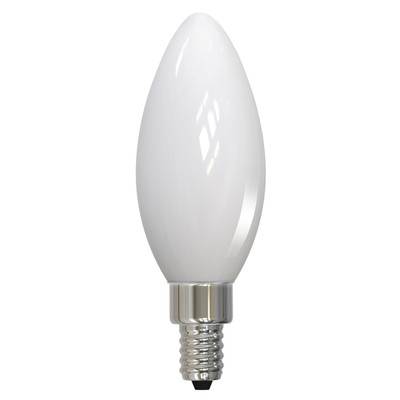 5W LED B11 4000K FILAMENT MILKY E12 FULLY COMPATIBLE DIMMING Replacement