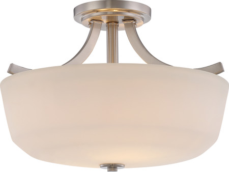 Laguna 2 Light Semi-Flush with White Glass IN-0121084 Replacement