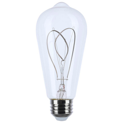 6 Watt LED Reminiscent Flex Gray Filament ST19 Loop Medium Base 2700K CCT Clear 120 Volt IN-0120348 Replacement