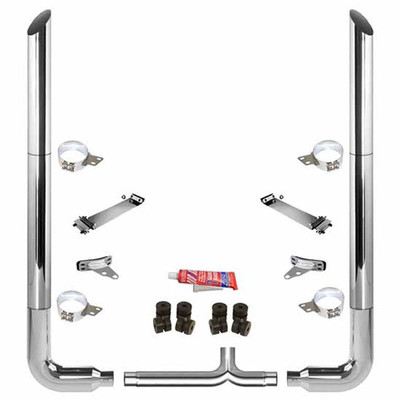 378 YEAR 1988 8X108IN CRM EXHAUST KIT W M STACKS 90S AND 8IN YPIPE QUIET SPOOL 52IN UNIBILT 8IN TAPER LOCK CRM TEE