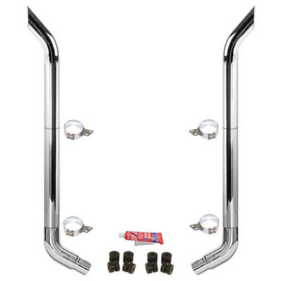 378 YEAR 1991 6-5X120IN CRM EXHAUST KIT W BH STACKS AND OE STYLE ELBOWS STANDARD SPOOL ONLY 52IN NON-UNIBILT