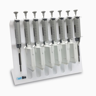 SureStand 8-Pipette Acrylic Lab Multi-Channel Pipette Rack Stand Replacement