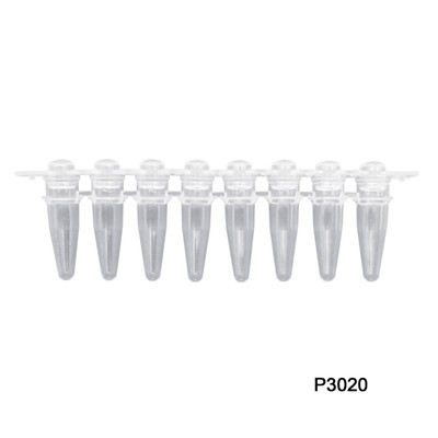 PCR Tubes Strips 8-Well Dome Caps Sterile Medical Research Replacement