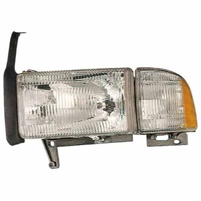 RAM 3500 YEAR 2001 HEADLIGHT ASSEMBLY DRIVER SIDE WITHOUT SPORT PACKAGE WITHOUT SPORT PACKAGE