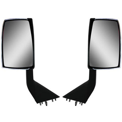 Black Mirror W Bracket Hood Mount Driver Side Replacement