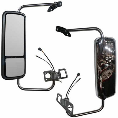 CENTURY 112 YEAR 2007 CHROME HEATED POWER MIRROR ASSEMBLY WITH BRACKETS DRIVER SIDE