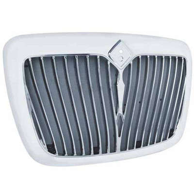 Chrome Plastic Grille With Curved Bars Replacement