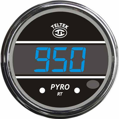 K100E YEAR 1998 3 INCH BLUE DIGITAL PYROMETER WITH 40 TO 1850 DEGREE FAHRENHEIT RANGE