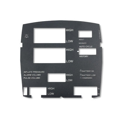 Fascia Label With English Texture TEMP SpO2 BP Replacement