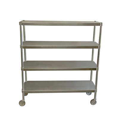 IN-0128429 Mobile Aluminum Shelving Units 20x60X36 4 Shelf Quantity Replacement