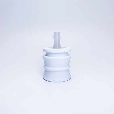 IN-0127496 Female Hansen Quick Disconnect Straight Barb fits 0.375 ID tubing Red