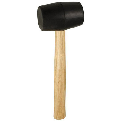 IN-0105798 16 Oz Rubber Mallet WITH Wood Handle