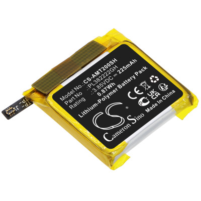 Smartwatch Replacement Battery 225mAh 0.87Wh 3.85V Li-Polymer Replacement