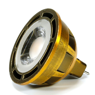 Interlight Sunlight2 Dim-to-Warm Replacement Bulb Aged Brass GU5.3 MR16 7W 12V 3000K-1800K