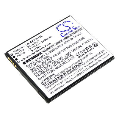 Mobile, SmartPhone Replacement Battery Li-ion 2450mAh / 9.31Wh 3.8V
