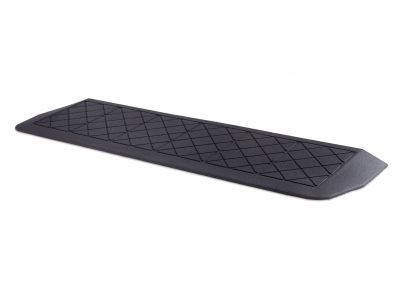 Rubber Threshold Ramp Black L 14IN x W 46IN Replacement