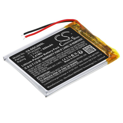 Wireless Headset Replacement Battery Li-Polymer 650mAh / 2.41Wh 3.7V Replacement