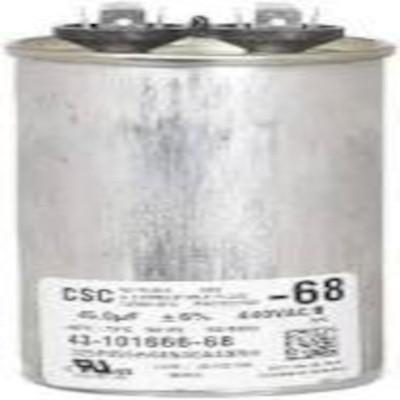 Single Round Capacitor 45 uF 440 VAC 2.120 x 4.060 max. in. Replacement