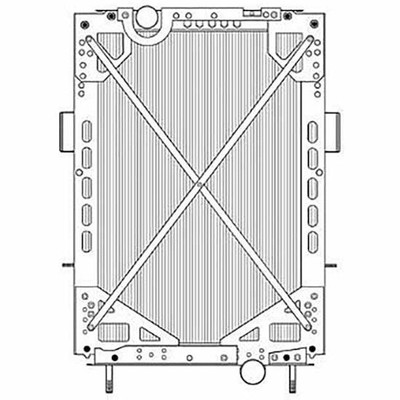 Copper Brass Radiator With Frame 40.5 X 30.625 X 2.25 Inch Replacement