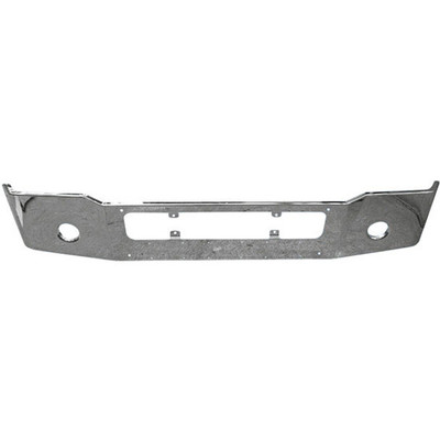 17 Inch Chrome Gullwing Bumper With Grille Hole Replacement