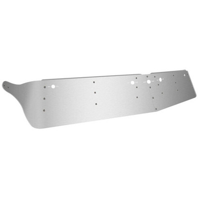 9200 YEAR 1999 12 INCH STAINLESS STEEL DROP VISOR W 5 SLOTTED LIGHT HOLES