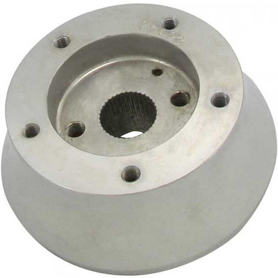 8600/TRANSTAR YEAR 2011 SCI POLISHED ALUMINUM 5 HOLE TILTTELESCOPIC STEERING WHEEL HUB ADAPTER