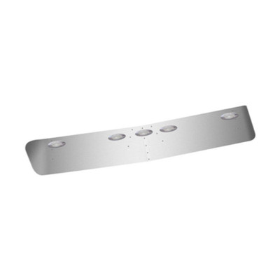 PROSTAR YEAR 2015 12.5 INCH STAINLESS STEEL VISOR W 5 CLEAR LED LIGHTS