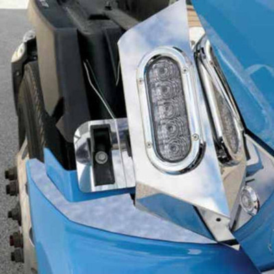 PROSTAR YEAR 2018 STAINLESS STEEL FRONT TOP FAIRING TRIM PAIR
