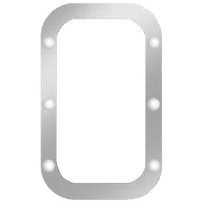 9900I 124 BBC YEAR 2009 STAINLESS STEEL DIMPLED DOOR HANDLE TRIM