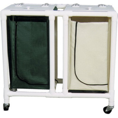 MRI NonMagnetic PVC Two Bin Hamper 28 Gallon Mesh Bag Forest Green Replacement