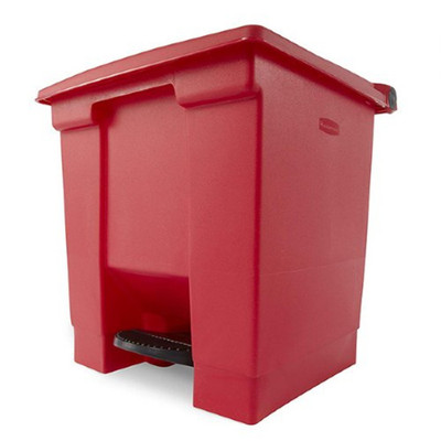 MRI Safe Trash Can With Foot Pedal and Lid 8 Gallon Red Replacement